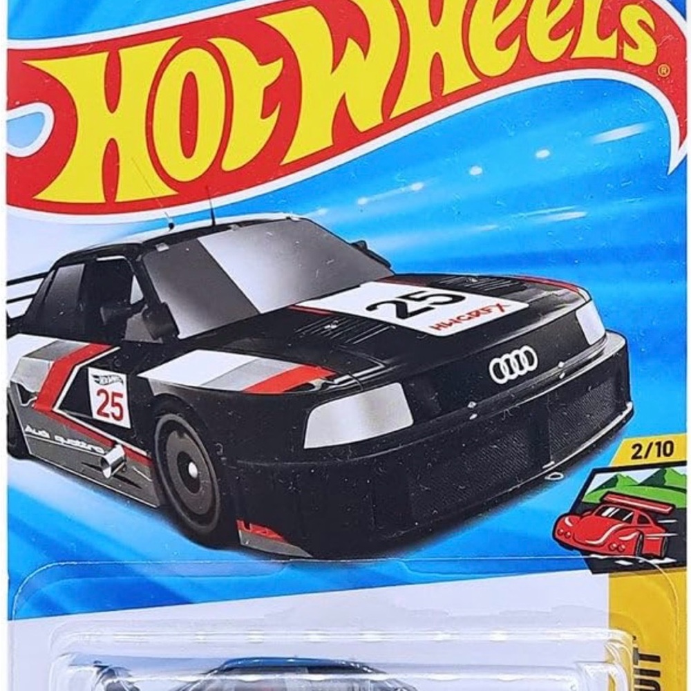 Mattel Hot Wheels Black and White Race Car